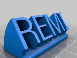My Customized Sweeping Name Plate remix