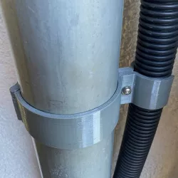 Rohrschelle DN100 mit Klemmung für Fränkisches Rohr // Pipe Clamp