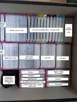 Witcher: Old World insert big box modification for sleeved game