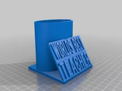 Worlds best teacher pen holder