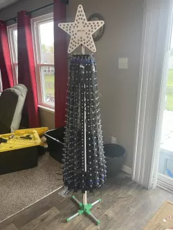 1 inch pvc pipe stand with 3/4 emt legs