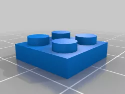2X2 Flat Lego Brick