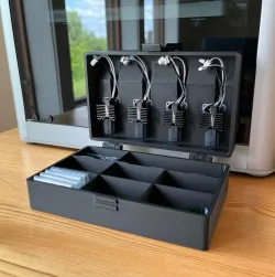 Bambu Lab X1C Small Parts Storage w/Hotend Assembly Holders
