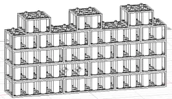 Biocrete/Hempcrete Block Exoskeleton