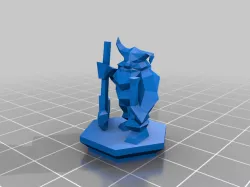 Dwarf Hammer Man (Low-Poly)