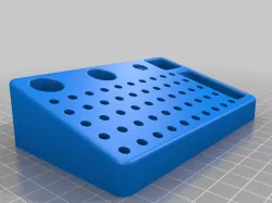 Electric screwdriver, bits and grinding pen organizer