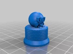 Ender 3 V2 Control Knob (Nerd Emoji 3D)