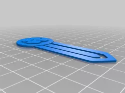Four leaf clover and flower bookmark