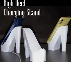High heel shoe phone charging stand