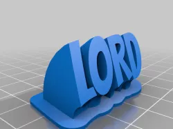 LORD LINE NAME PLATE