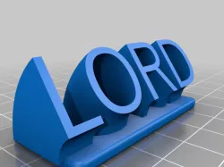 LORD NAME PLATE LINE