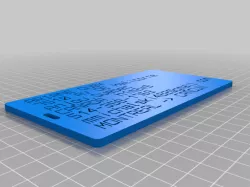 My Customized Customizer Version of luggage label