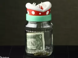 Piranha Plant Piggy Bank lid 