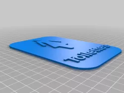 plaque pour toilette / plate for toilet
