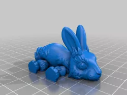 PRINT-IN-PLACE FLEXI CUTE RABBIT ARTICULATED