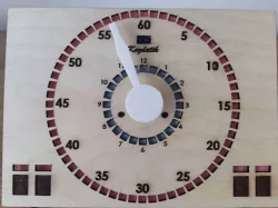 Robotic clock with electronics stand