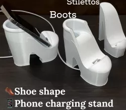 Shoe phone charging stand / holder