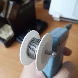 Small spool for solder or wires