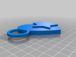 star-heart keychain