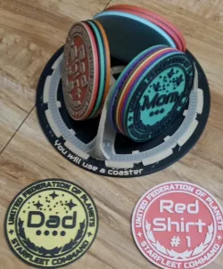 Star Trek named (customizable) coaster set