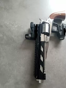 Trigger guard with Picatinny rail for Remington 1858