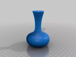 Vaso a coste a spirale