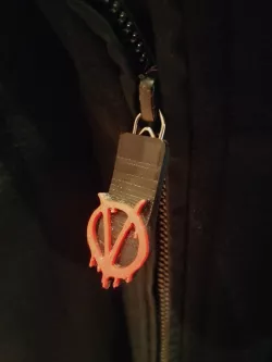 Zipper pull V for vendetta