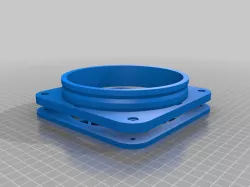 147mm Twist-lock Hose Flange for Dryer Hose