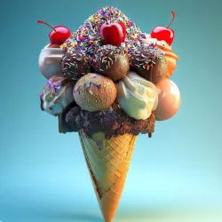 3d ice cream cone 