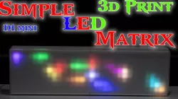 8x32 LED Matrix Grid with Diffusion slot AWTRIX REMAKE