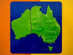 Australia map puzzle