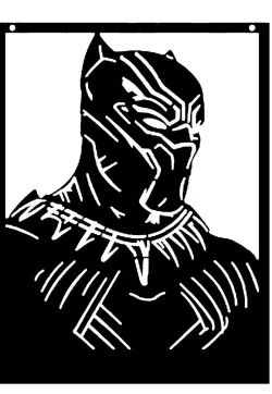 Black Panther stencil 9