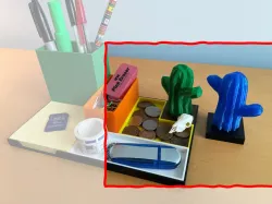 Daves Modular Organizer-Cactus Low Poly (Remix)