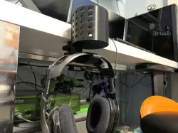 Desk Edge Bottle and Headphone Holder 2b