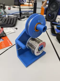 Dual soldering wire holder