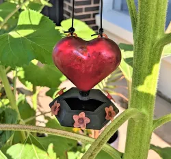 Heart Hummingbird Feeder 