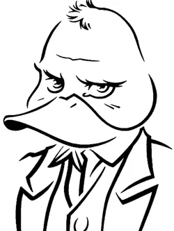 Howard The Duck stencil