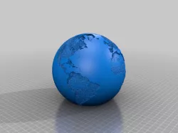 Hybrid Hanging/Desk Earth Lamp