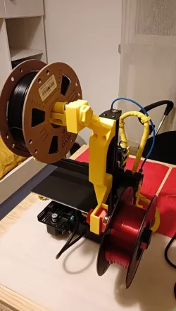 Kingroon KP3S Pro handle with spool holder reversible and dual spools