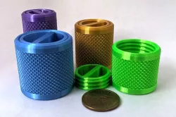 Knurled Flush Screw Lid Container - Customizable