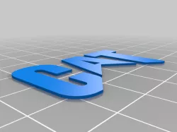 Llavero logo CAT (Catepillar)