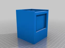 MTG Commander Deck Box With Larger Window Blank Non Modular