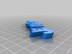 My Customized iamburny's v2  Text - Name Keyring / Keyfob