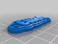 My Customized Multiline Tag or Keychain