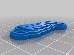 My Customized Multiline Tag or Keychain