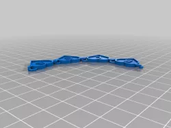 My Customized Text heart chain