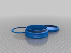 My Customized Textured Screw Cap Container II - 26 Height - 75 Diameter