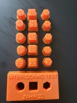 NESTING / INTERLOCKING TEST - TEST D'EMBOITEMENT