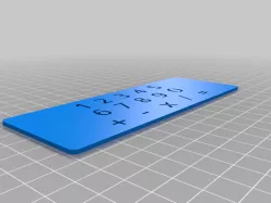 Number and Math Symbols Stencils