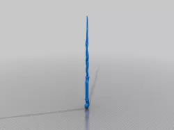 Shell handle and spiral wand